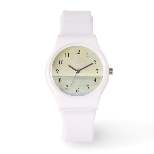 Seascape with Tranquil Orange Sunset Watch (Front)