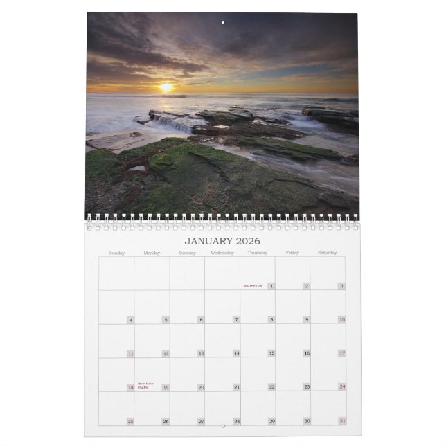 Seascapes Calendar (Jan 2026)