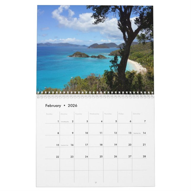 Seascapes Calendar (Feb 2026)
