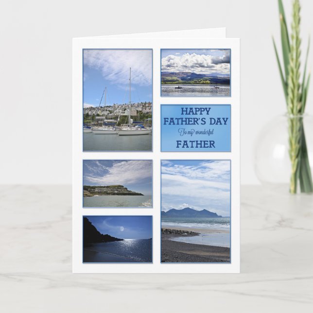 Seascapes Father's Day card for father (Front)