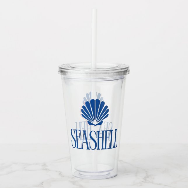 Seashell Acrylic Tumbler (Front)