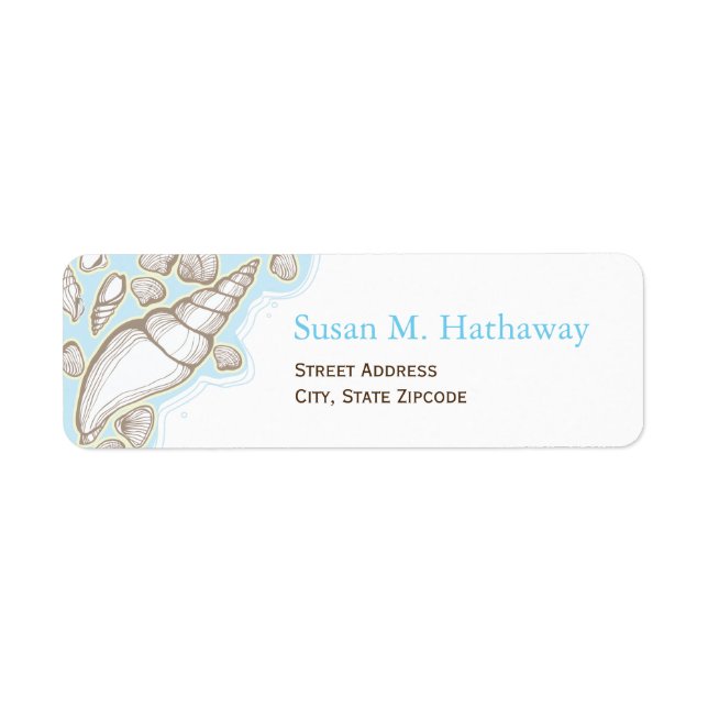 Seashell Address Label (Front)