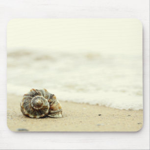 Seashell Alone On Beach Mouse Pad