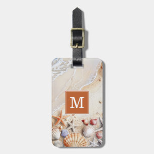 Seashell and Beach Luggage Tag