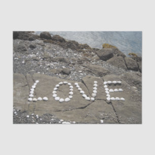 Seashell Art on the Beach Tissue Paper