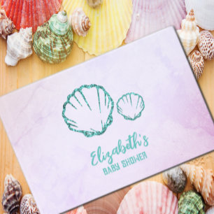 Seashell Baby Shower Guest Book