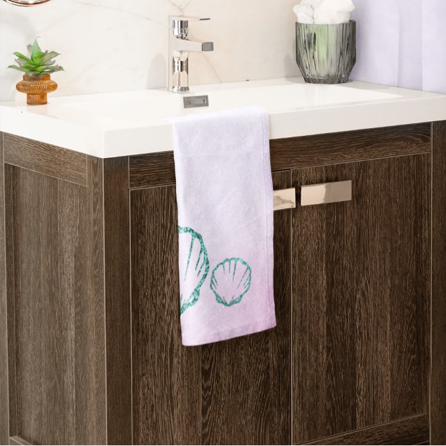 Seashell Baby Shower Hand Towel (Creator Uploaded)