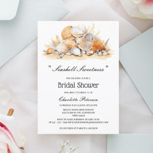 Seashell Beach Bridal Shower  Invitation