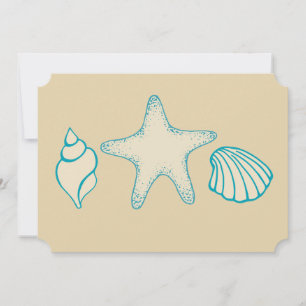 Seashell Beach Invitations