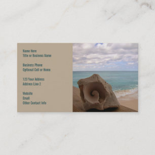 Seashell Beach Paradise Business Card