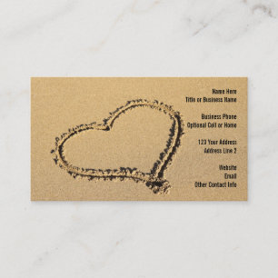 Seashell Beach Paradise Travel Agent Business Card