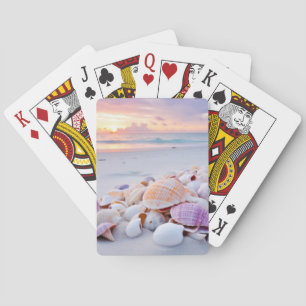 Seashell Beach Tranquil Peaceful Nature Playing Cards