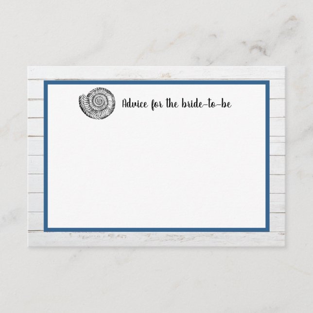 Seashell | Beach Wedding Advice (Front)