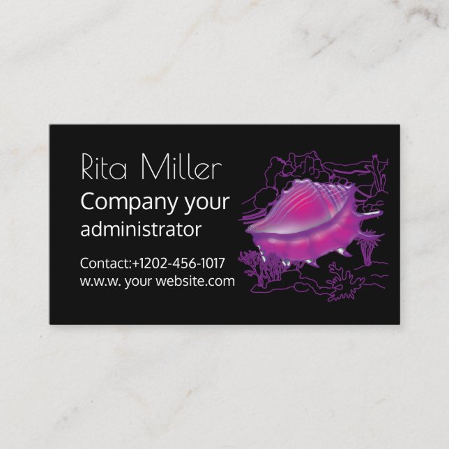 Seashell Business Card (Front)