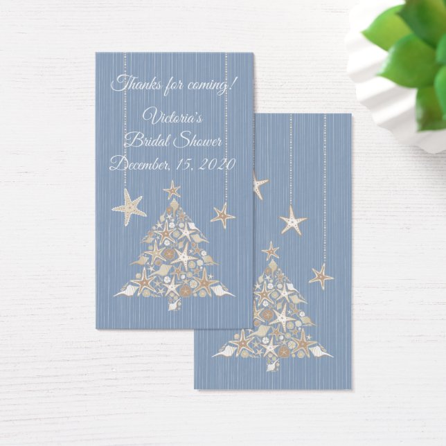 Seashell Christmas Tree Thank you tags (Desk)