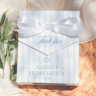 Seashell Coastal Bridal Shower Thank You Favour Box
