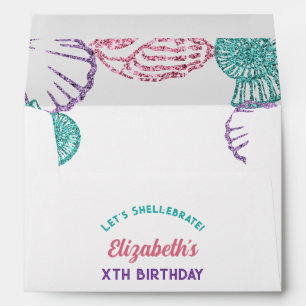 Seashell Girls Birthday Envelope