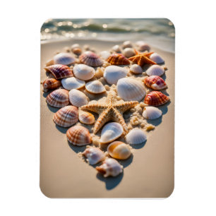 Seashell Heart Magnet