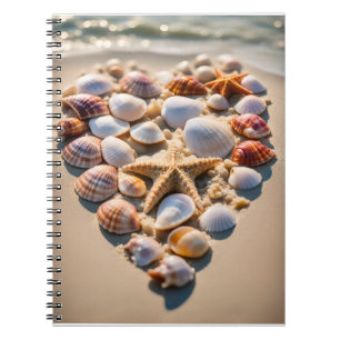 Seashell Heart Notebook