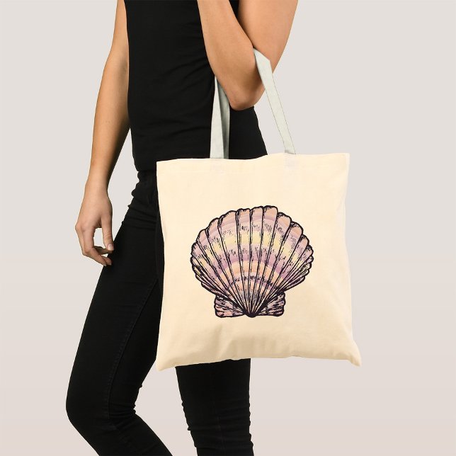 Seashell Illustration Tote Bag (Creator Uploaded)