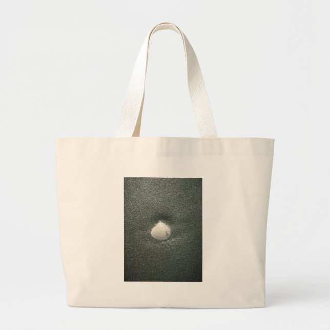 Seashell in the Sand: A Salty Souvenir Large Tote Bag (Front)