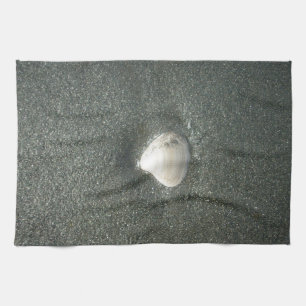 Seashell in the Sand: A Salty Souvenir Tea Towel
