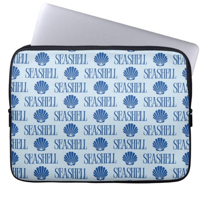 Seashell Laptop Sleeve (Front)