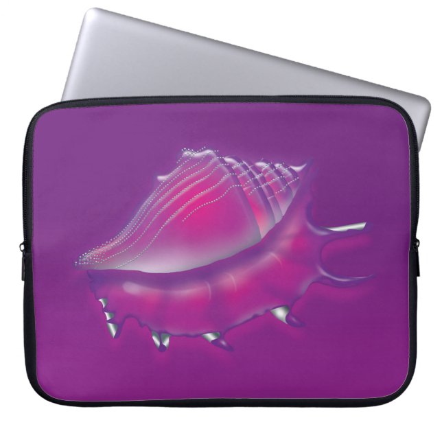 Seashell Laptop Sleeve (Front)