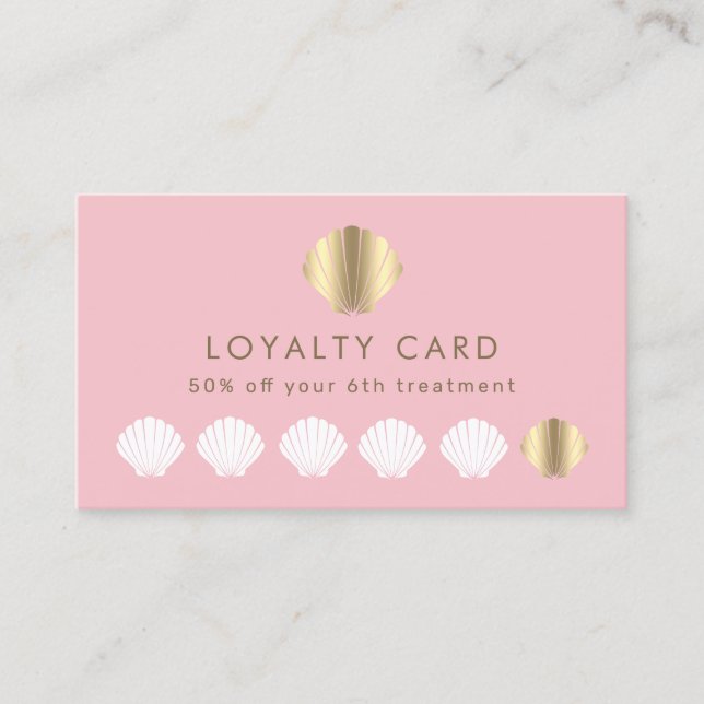 seashell loyalty card (Front)
