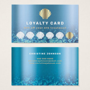 seashell  loyalty card