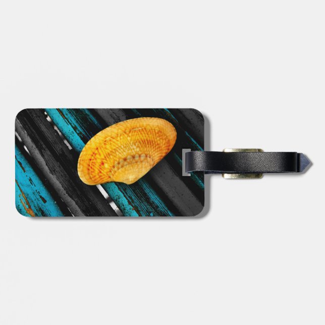 seashell luggage tag (Back Horizontal)