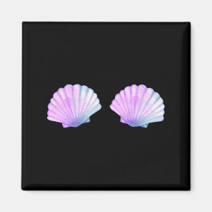 Seashell Mermaid Briere Bikini Bra Clam Shell Magnet