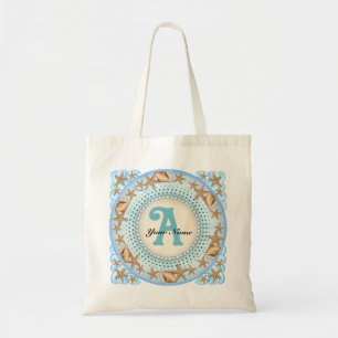 Seashell Monogram Tote Bag