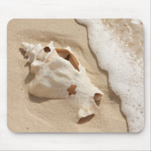 Seashell On Beach Grand Turk Caribbean Island Mouse Pad
