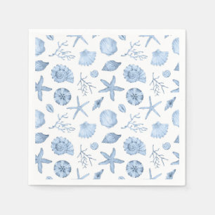 Seashell Paper Napkins, Beach Party Supplies Napkin