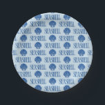 Seashell Paper Plate<br><div class="desc">🖤</div>