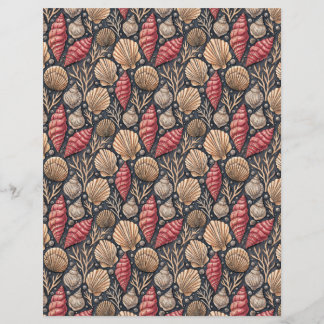 Seashell pattern double-sides scrapbook paper