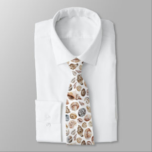 Seashell pattern tie