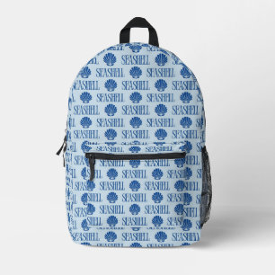 Seashell Printed Backpack