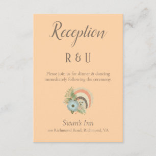 Seashell Reception Enclosure Card