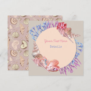 Seashell Save The Date