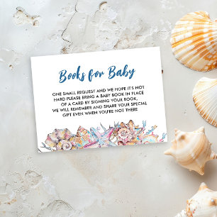 Seashell Sea You Soon Baby Shower Books for Baby Enclosure Card