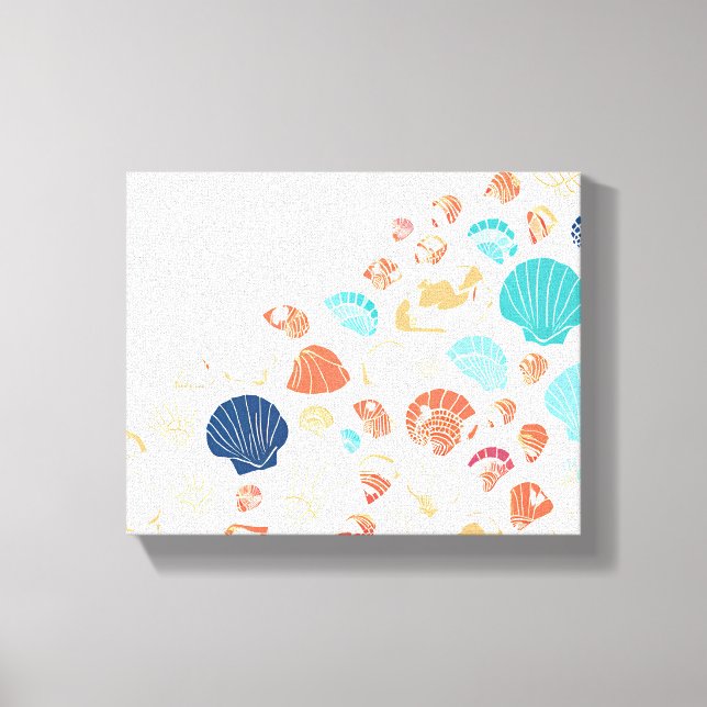Seashell Shore Canvas Print (Front)