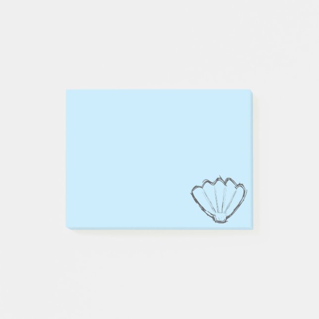 Seashell Sketch Post-it Notes (Front)