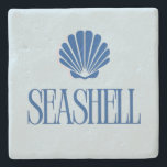 Seashell Stone Coaster<br><div class="desc">🖤</div>
