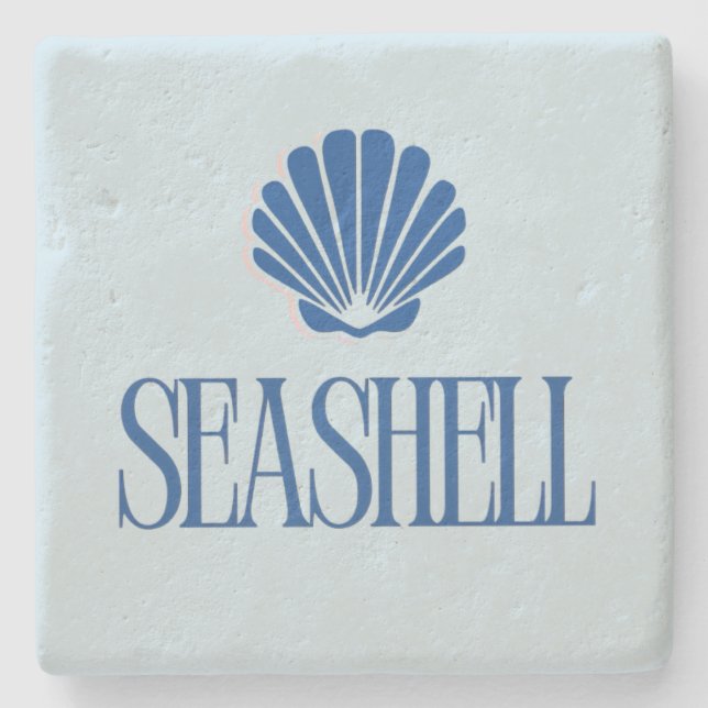 Seashell Stone Coaster (Front)