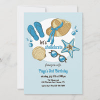 Seashell Summer Invitation