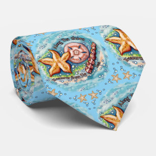 Seashell Treasures Tie