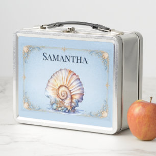 Seashell wedding bridal party goody box favour