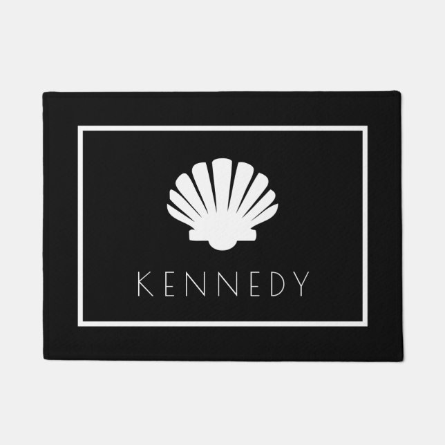 Seashell Welcome Doormat (Front)